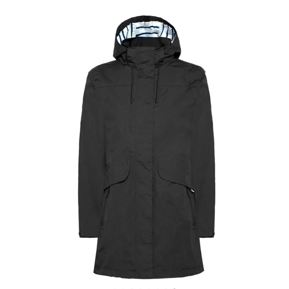 Rainbird Polaris Jacket In Black Size 8 Waterproof Parka Nylon Long Length Lined